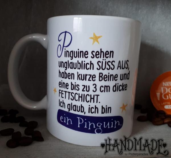 Kaffeebecher Kaffeetasse Pinguin